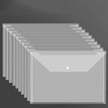 Документы Большая вместительная сумка для канцелярских принадлежностей Папка-регистратор Информационный карман Сумка для хранения transparent-translucence