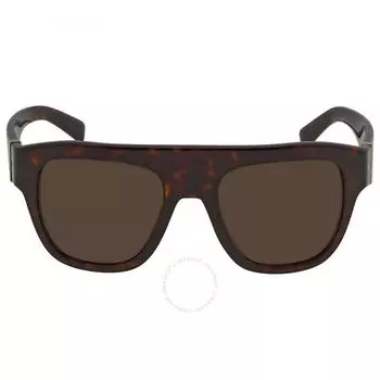Dolce Gabbana Dark Brown Square Ladies Sunglasses DG4398 502 73 54