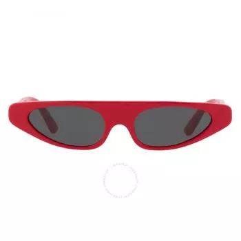 Dolce Gabbana Dark Grey Irregular Ladies Sunglasses DG4442 308887 52