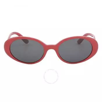 Dolce Gabbana Dark Grey Oval Ladies Sunglasses DG444 3308887 52