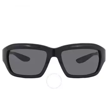 Dolce Gabbana Dark Grey Rectangular Unisex Sunglasses DG6191 501 87 59