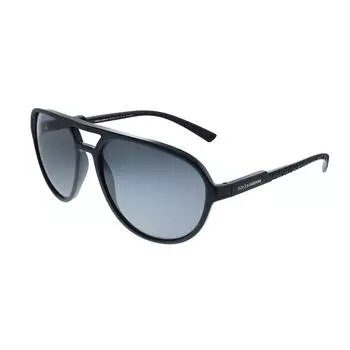 Dolce Gabbana DG 6150 252581 Солнцезащитные очки-авиаторы унисекс матовые черные