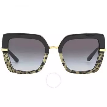 Dolce Gabbana Grey Gradient Butterfly Ladies Sunglasses DG4373 32448G 52