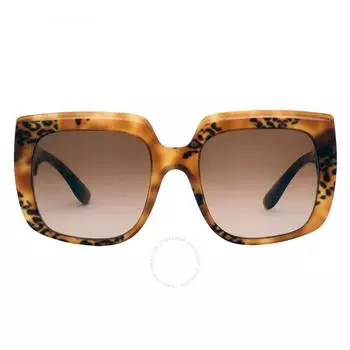 Dolce Gabbana Коричневые спортивные женские солнцезащитные очки с градиентом DG4414 338013 54