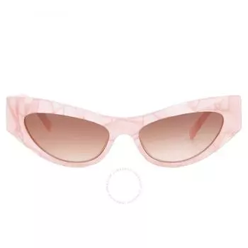 Dolce Gabbana Pink Gradient Cat Eye Ladies Sunglasses DG4450 323113 52