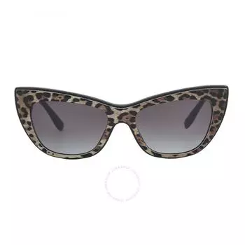 Dolce Gabbana Серые женские солнцезащитные очки кошачий глаз с градиентом DG4417 31638G 54