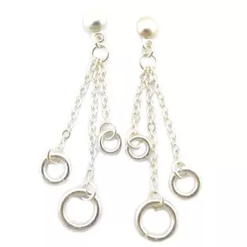 Dolce Vita [P9578] - Designer earrings Antica silver - 7 cm