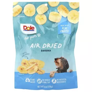 Dole для питомцев, сублимированный, банан, 170г (6 унций)