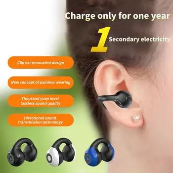 Долговечная беспроводная Bluetooth-гарнитура с высококачественным звуком, односторонняя костная проводимость, одинарный ушной крючок, Bluetooth-спортивная гарнитура