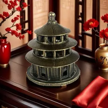 Долговечная благовонная печь Temple of Heaven, прочная антикварная благовонная тарелка, ароматерапия медный