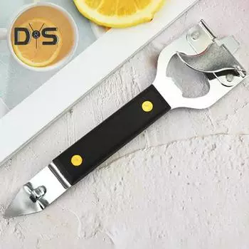 Долговечная открывашка для консервных банок, прочная практичная крышка для консервных банок, штопор для открывания банок чёрный