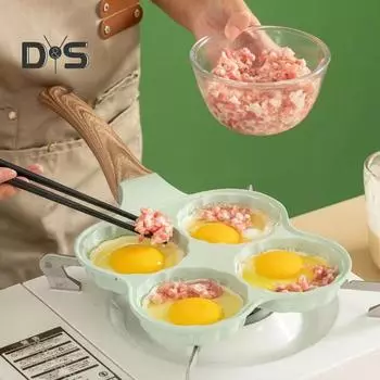 Долговечная яичная сковорода с милым узором, современная форма для жарки блинов на завтрак Apply to Gas Stoves