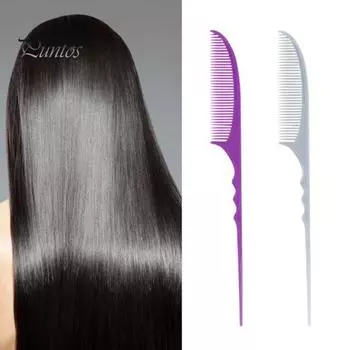 Долговечная расческа для стрижки Puntos, гибкая утолщенная карбоновая расческа для волос серый