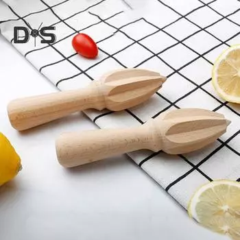 Долговечная ручная соковыжималка для лимона, без BPA, полезное руководство, деревянная ручная соковыжималка для цитрусовых и лимона, гаджет цвет старого дерева