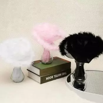 Долговечная упаковка для цветов, марля, гладкая на ощупь, превосходное украшение в виде перьевого букета роз чёрный