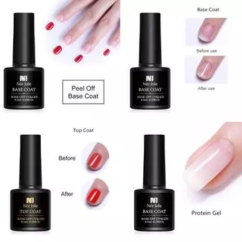 Долговечное быстросохнущее базовое покрытие для ногтей Soak Off UV Top Coat