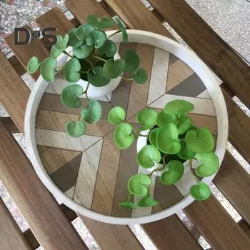 Долговечное искусственное растение, легкий уход, искусственное растение премиум-класса Hydrocotyle Vulgaris
