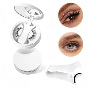 Долговечные накладные ресницы без клея, магнитные ресницы кошачий глаз с зажимом для ресниц CY01