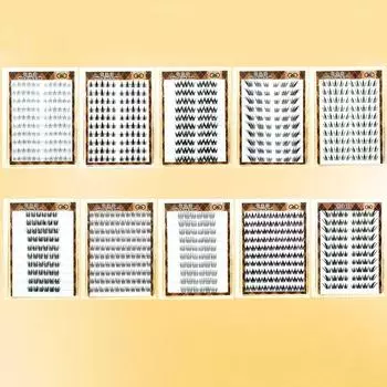 Долговечные накладные ресницы без клея, пушистые, самоклеящиеся, пучки ресниц, вечеринка Style 7