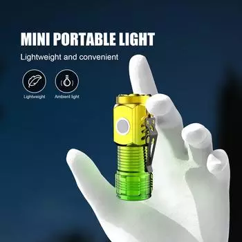 Долговечные перезаряжаемые лампы Рабочий свет Мини светодиодный фонарик Высокомощные перезаряжаемые фонари Прожектор Фонарь Лампа Фонари чёрный