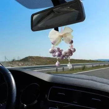 Долговечный автомобильный шарм, отличное качество изготовления, отличный автомобильный кулон с зеркалом заднего вида белый