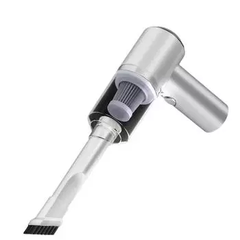 Долговечный металлический пылесос с мощным всасыванием чёрный