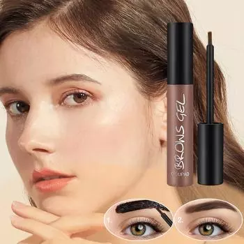 Долговечный отрывной тонирующий крем для бровей, водостойкая цветная пленка, натуральный трехмерный макияж для бровей, гель для татуировки бровей темно-коричневого