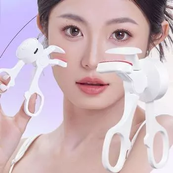 Долговечный завивающий нагреваемый щипцы для завивки ресниц Портативный термозажим для ресниц Завивка ресниц белый