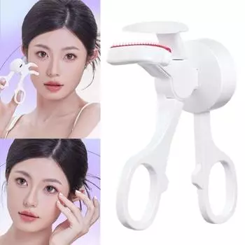 Долговечный завивающий нагреваемый щипцы для завивки ресниц Портативный термозажим для ресниц Дом Путешествия белый