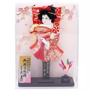 Doll Hisatsuki 7 Hisatsuki furisode hagoita Rena framed acrylic case No. [110707SG]