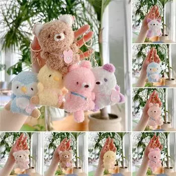 Doll Penguin Plush Keyring Plush Stuffed Penguin Plush Doll Pendant Bag Hanging розовый