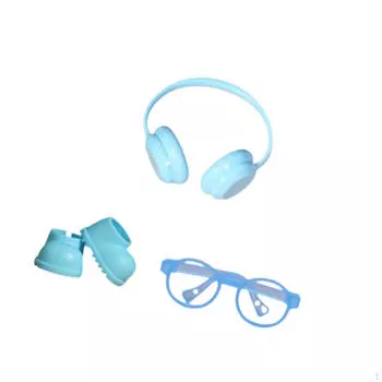 Doll Rain Boots Shoes, Photo Props, Elegant DIY Cute Accessories Ankle for 6.69inch Dolls синий