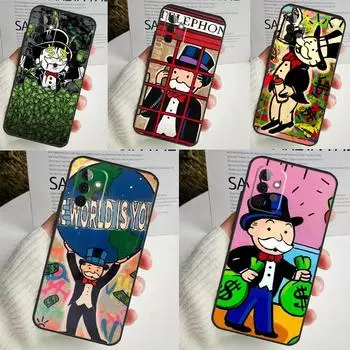 Dollar M-Monopolys Case For Samsung Galaxy A55 A35 A25 A15 A51 A71 A12 A32 A52 A13 A33 A53 A14 A34 A54 Coque Samsung A32 5G