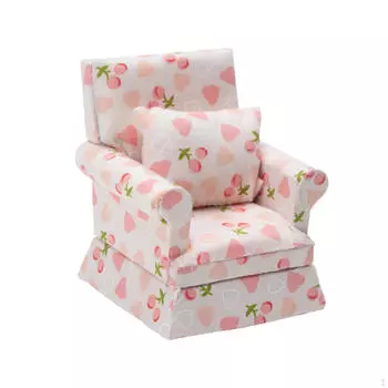 Dollhouse Couch , 1/12 Scale, Birthday Gift, Ornament Modern Accessories Sofa 6.6cmx6.2cmx7.7cm
