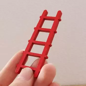 Dollhouse DIY Dollhouse Mini Ladder Miniature Model Creative Figurine Stairs Toys home Decoration B