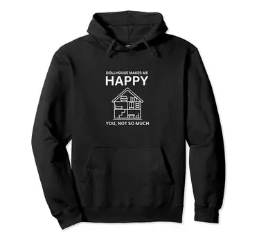 dollhouse makes me happy hoodie чёрный