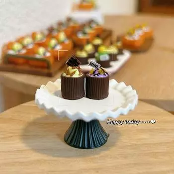 Dollhouse Simulation Mini Paper Cupcakes Toy Miniature Model Accessories For Dolls House Ornament Kids Toys Photography Props