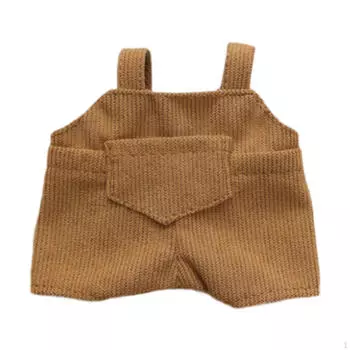 Кукольные штаны с подтяжками, аксессуары для костюмов, одежда ручной работы для 6-дюймовых кукол-мальчиков, девочек коричневый