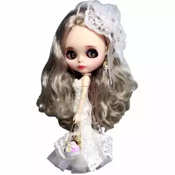 Dolly Para Blythe кукольный костюм свадебное платье русалочье кружевное платье цельная кукольная одежда Licca-chan