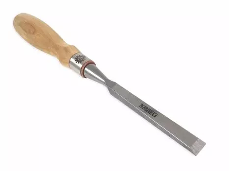 Долото Narex Richter Extra Bevel Edge Криогенно обработанная сталь Cr-V, закаленная HRc 62 Эргономичная ясеневая ручка Наконечник из нержавеющей стали (1/2 )