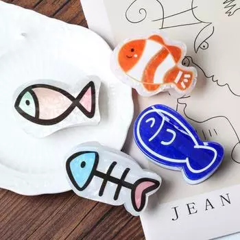 Dolphin Cartoon Hair Claw Clown Fish Acrylic Shark Clip Fashion Cute Fish Hair Grab Streetwear Style F