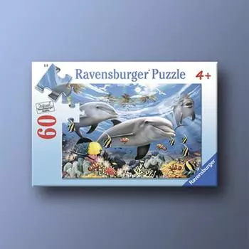 Dolphin s Smile 60 Piece Ravensburger IV Puzzle, popular Korean board game