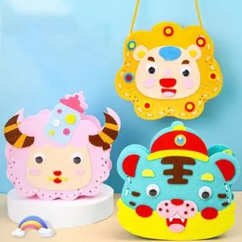 Дом Decoracion Дети DIY Медведь Сумка Шитье DIY Кролик Сумка Игрушка Портативная Сумка Панда Малышей