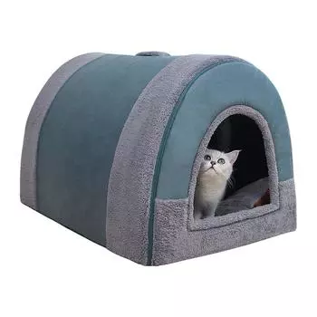 Дом для большой собаки, большая собачья будка, теплый зимний домик для собаки, коврик, съемная моющаяся кровать для собак, палатка для глубокого сна для средних принадлежностей S