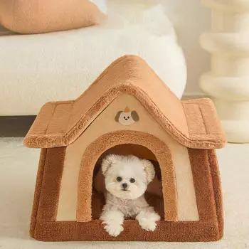 Дом для собак, будка для кошек, съемная кровать, мягкий, переносной, теплый диван, моющаяся пещера для домашних животных S