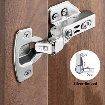 Дом Мебель Шкаф Дверца Шкафа Плавное Закрывание Демпфер Гидравлический Буфер Петли Silver-Embed