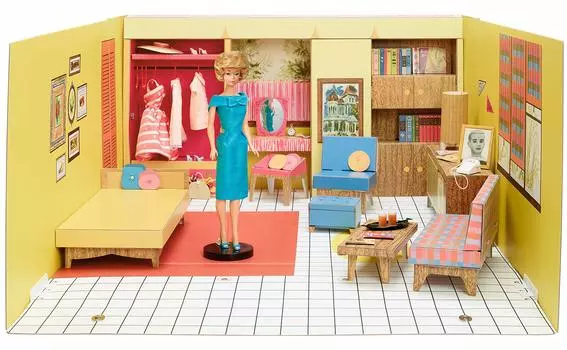 Дом мечты Барби от House and Accessories Reprint House Set Мебель Кукла в комплекте Mattel, Inc. кукла, (GNC38)