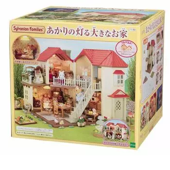 Дом Sylvanian Families Большой дом с огнями Ограниченный набор с обоями оранжевого цвета - - Ha-44 - -