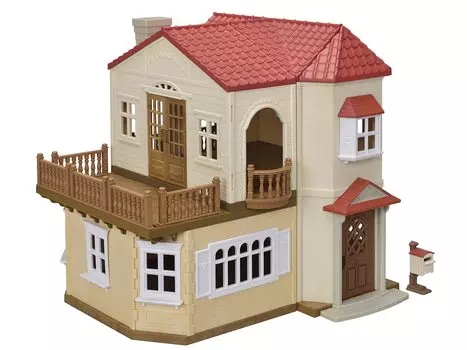 Дом Sylvanian Families Дом с красной крышей Мансарда - секретный сертификат Her51 ST Mark от 3 лет и старше Игрушечный кукольный домик Sylvanian Families EPOCH