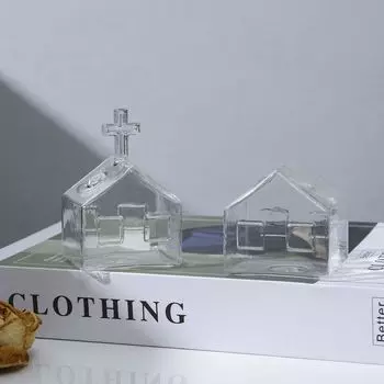 Дома в скандинавском стиле, прозрачные вазы, контейнер, бутылка, композиция для растений, стеклянный стол, цветочный горшок, декор для рабочего стола